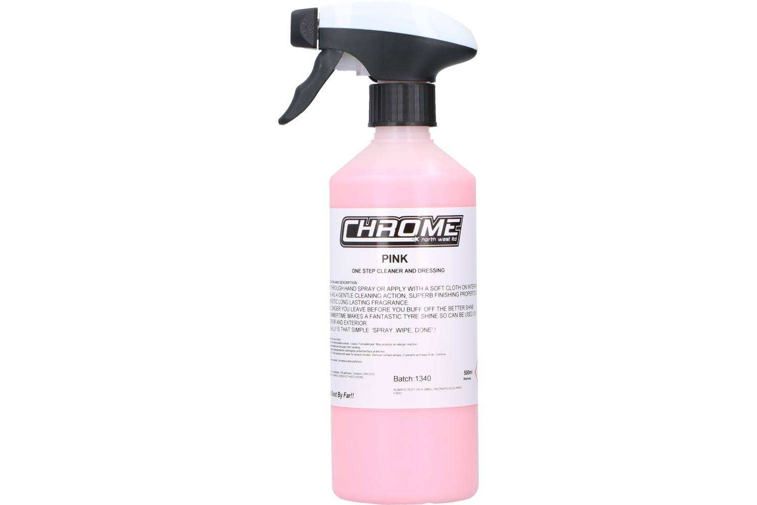 Detergent, Chrome, pink one step cleaner and dressing, 500ml 2