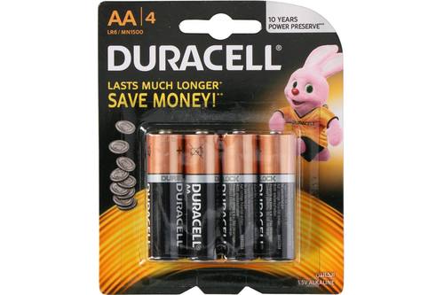 Battery, Duracell Plus Power, AA, 4 pieces, LR06 / MN1500 1