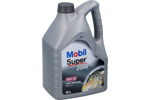Motor oil, Mobil, semi-synthetic, 2000 X1 10W40, 5l 1