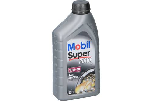 Motor oil, Mobil Super, semi-synthetic, 2000 X1 10W40, 1l 1