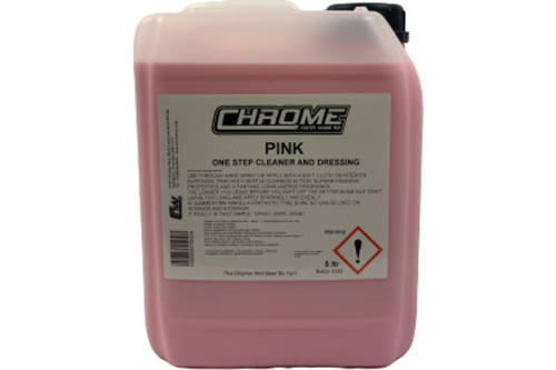 Detergent, Chrome, pink one step cleaner and dressing, 5l 1
