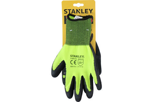 Working gloves, Stanley, foam, SY890L, neon, size 10 1