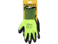 Working gloves, Stanley, foam, SY890L, neon, size 10 1